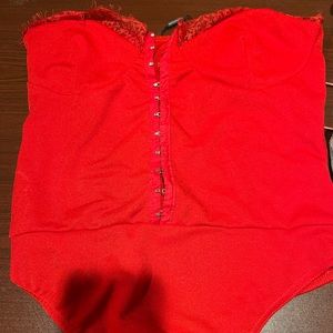 Red bodysuit